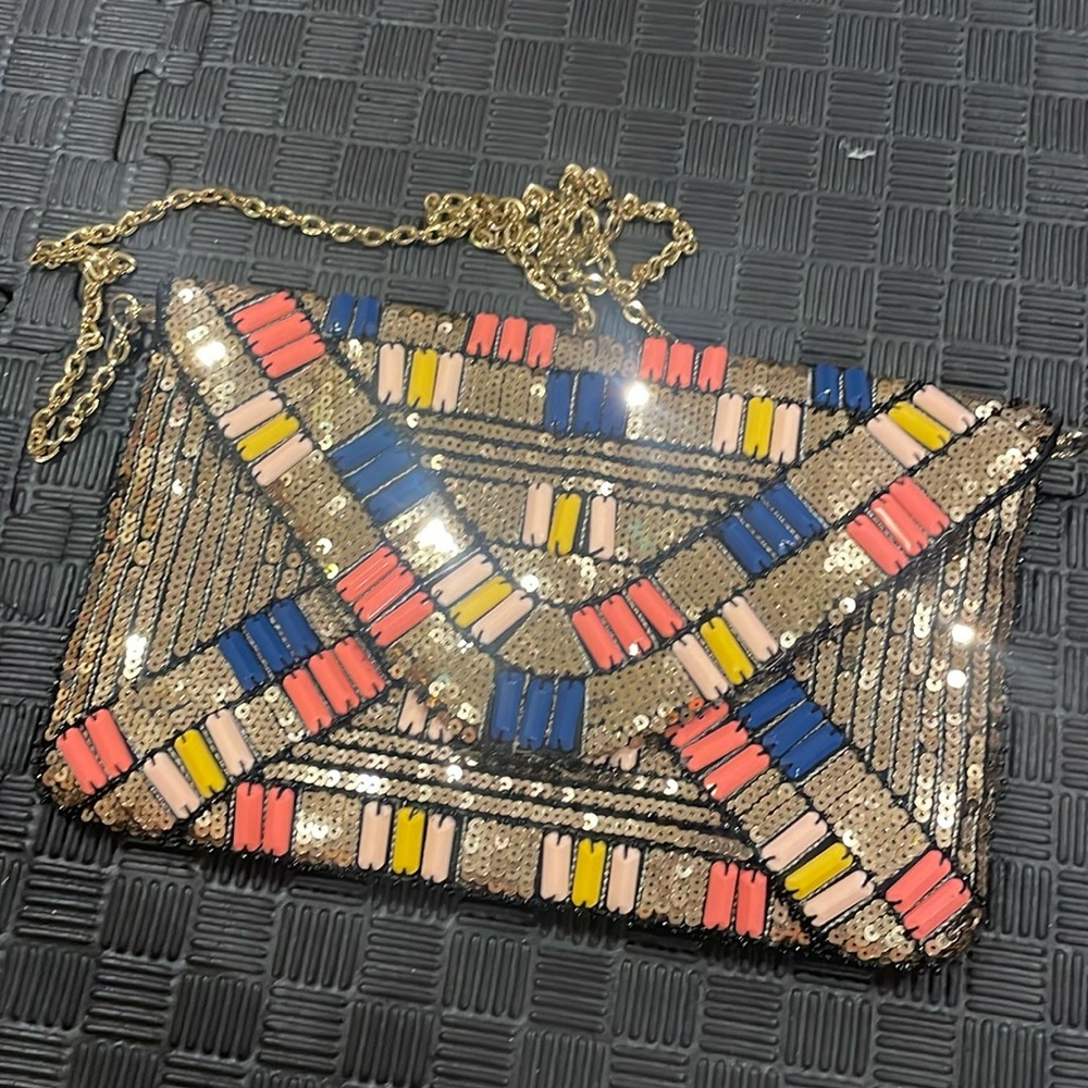 Sequins Hand Clutch Shoulder Bag